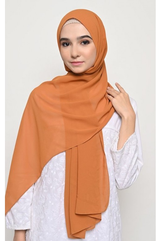 Pasmina Cerutti Baby Doll Jahit Tepi Rust